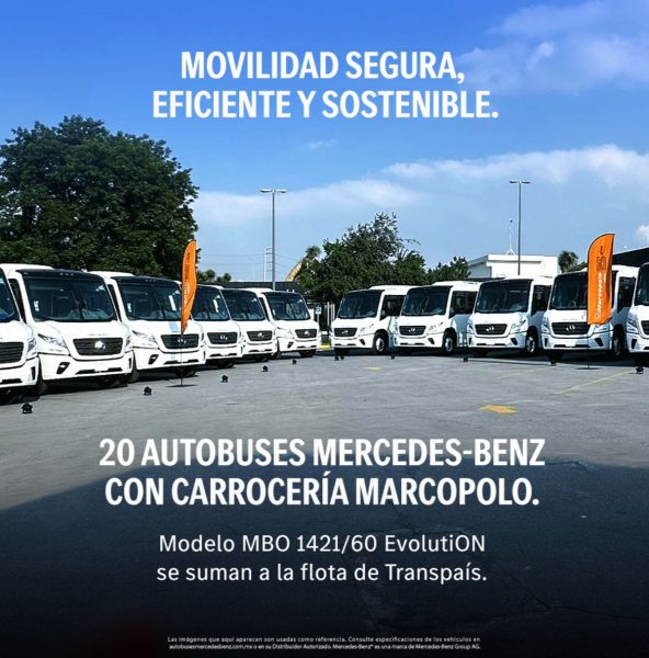 Un mismo compromiso: Transpaís, Mercedes-Benz Autobuses y Marcopolo, por una movilidad eficiente