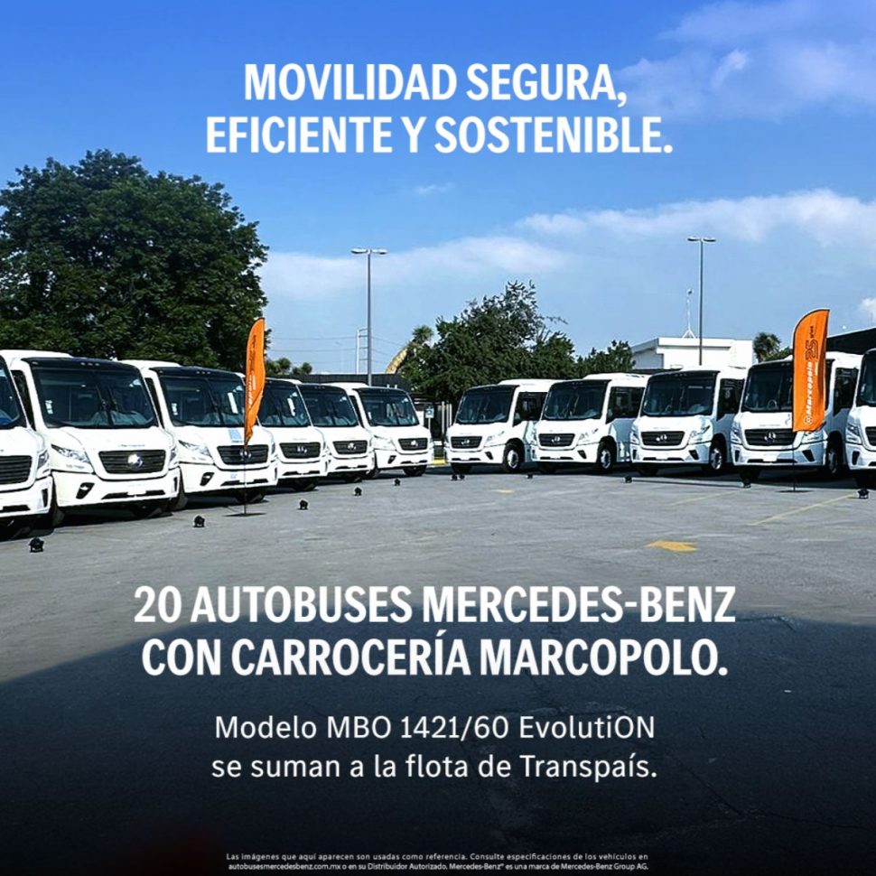 Un mismo compromiso: Transpaís, Mercedes-Benz Autobuses y Marcopolo, por una movilidad eficiente